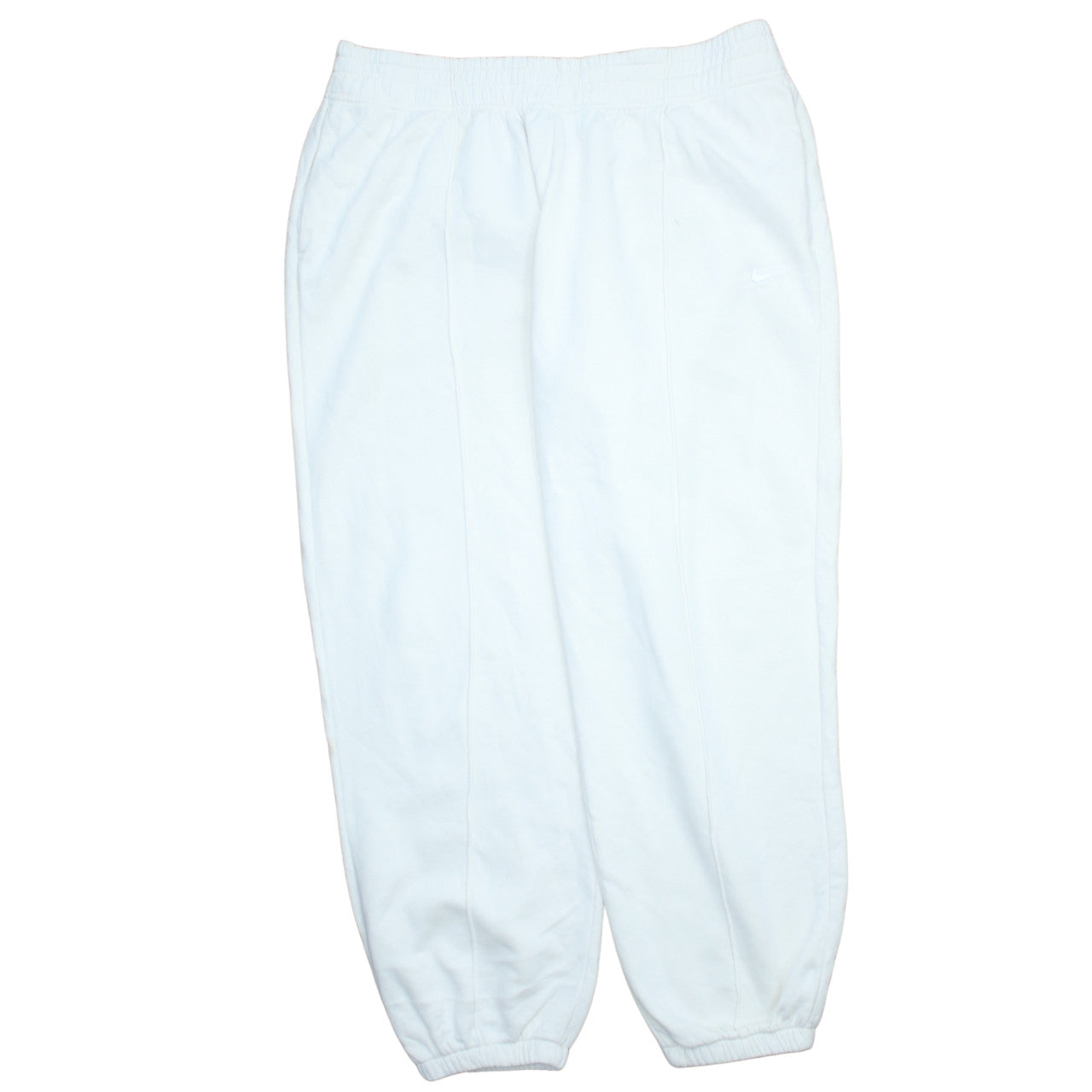 Nike Women's White XL Fleece Jogger Sweatpants Activewear Trousers