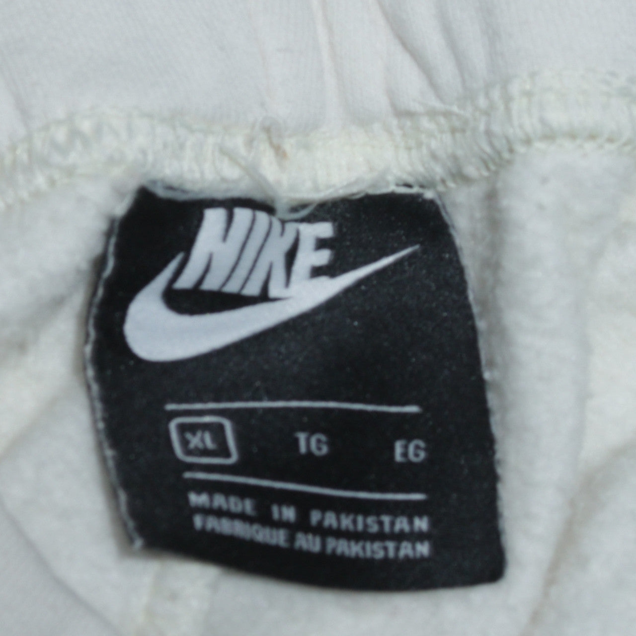 Nike Women's White XL Fleece Jogger Sweatpants Activewear Trousers