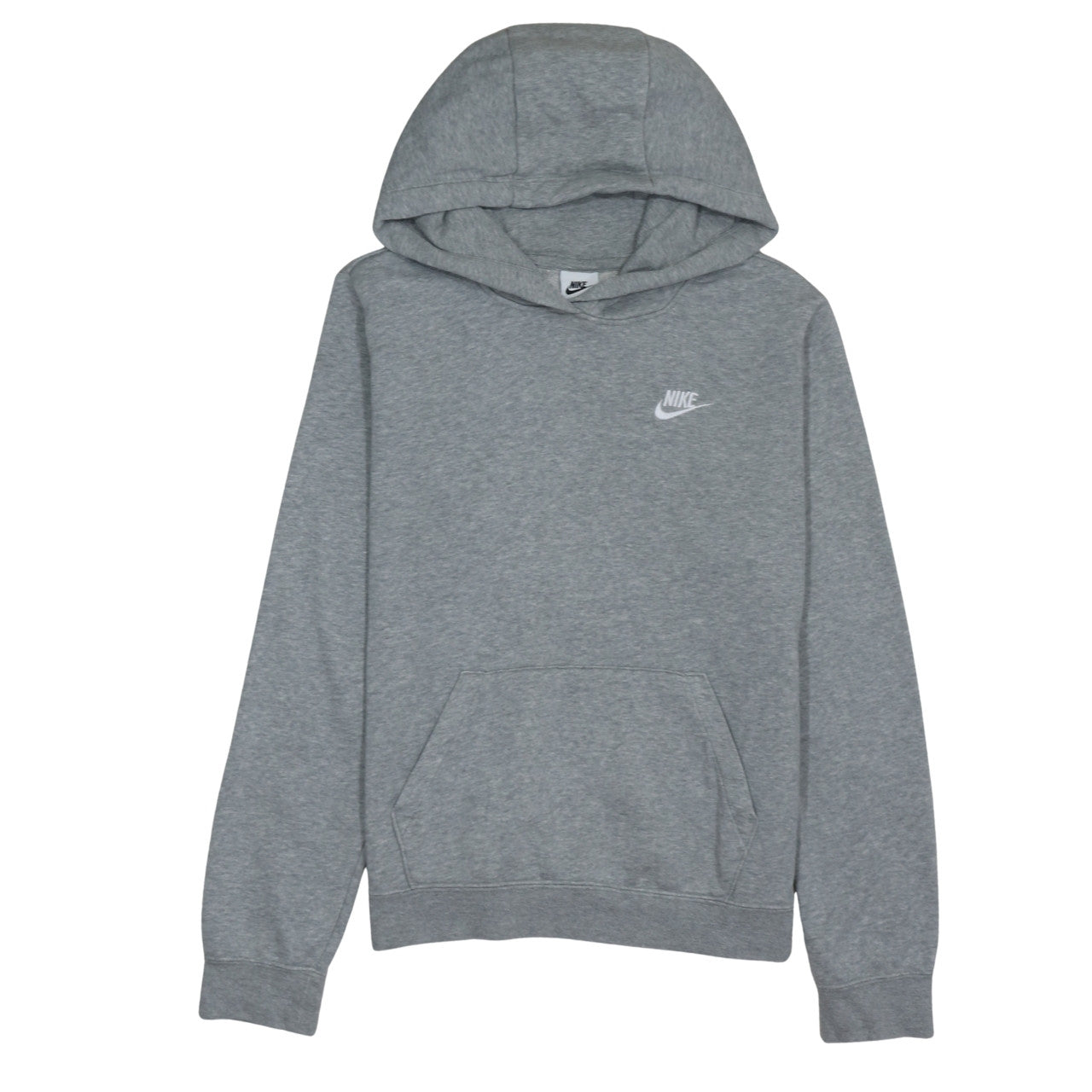 Nike Men's Grey Pullover Hoodie M Regular Fit Sportswear