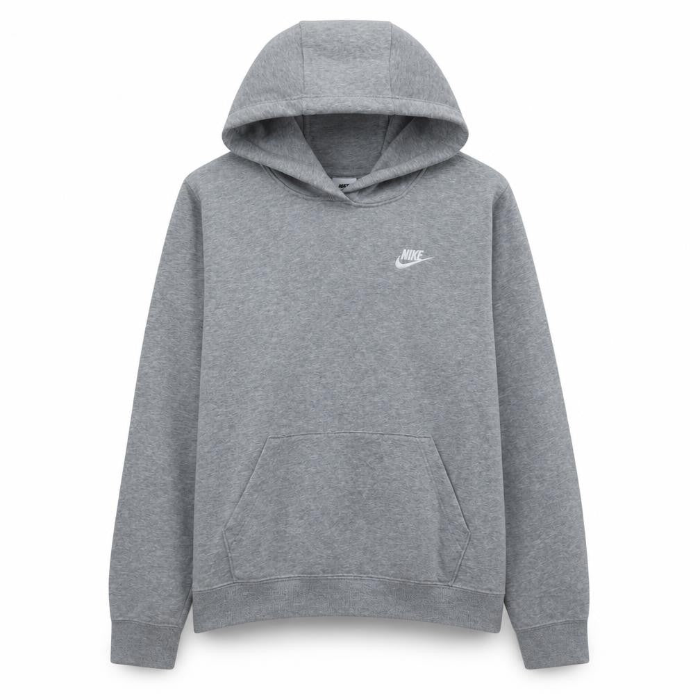 Nike Men's Grey Pullover Hoodie M Regular Fit Sportswear