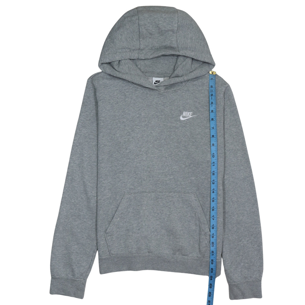 Nike Men's Grey Pullover Hoodie M Regular Fit Sportswear
