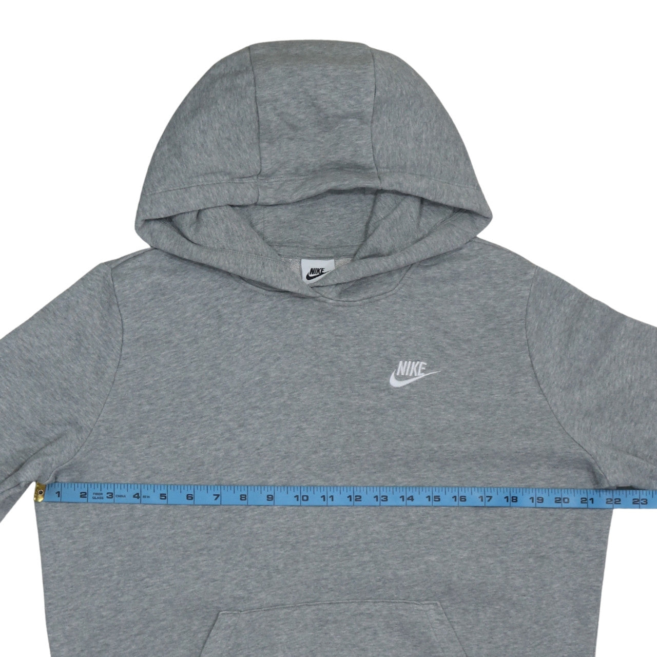 Nike Men's Grey Pullover Hoodie M Regular Fit Sportswear