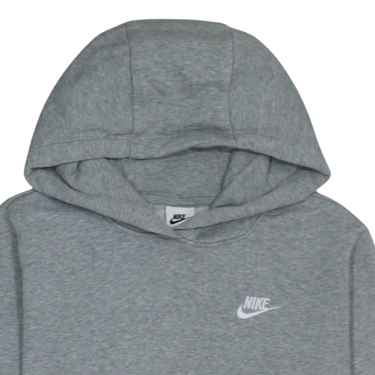 Nike Men's Grey Pullover Hoodie M Regular Fit Sportswear