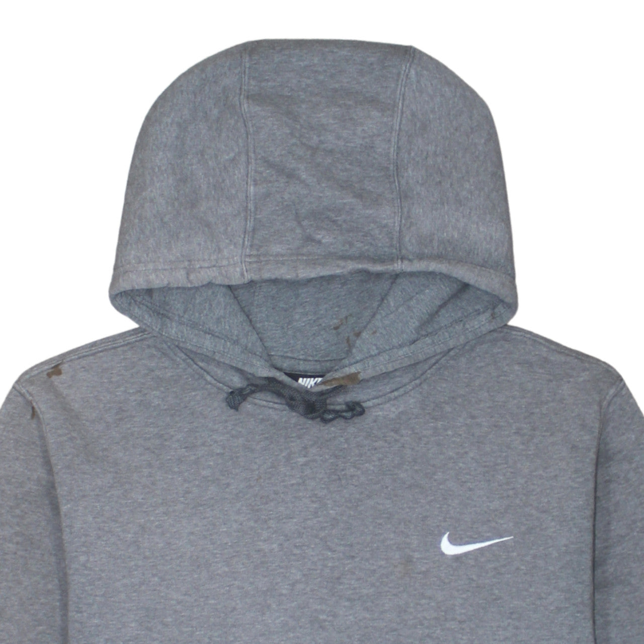 Nike Mens Grey Pullover Hoodie M Regular Fit Fleece Sportswear