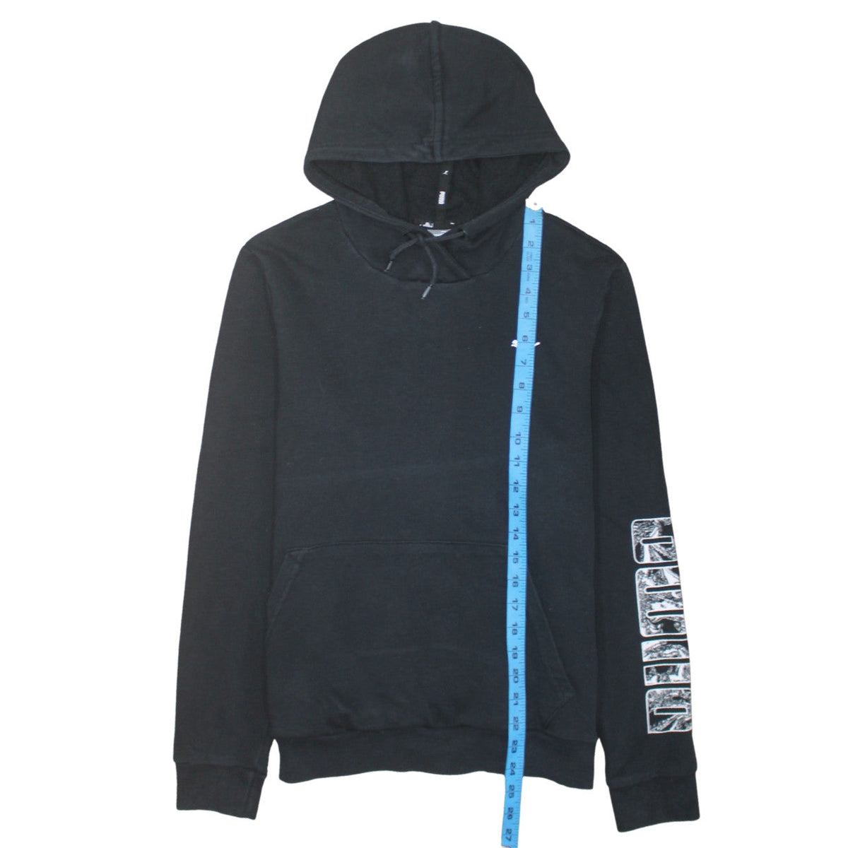 Puma Boys Black Pullover Hoodie Large Cotton Blend Casual Sportswear