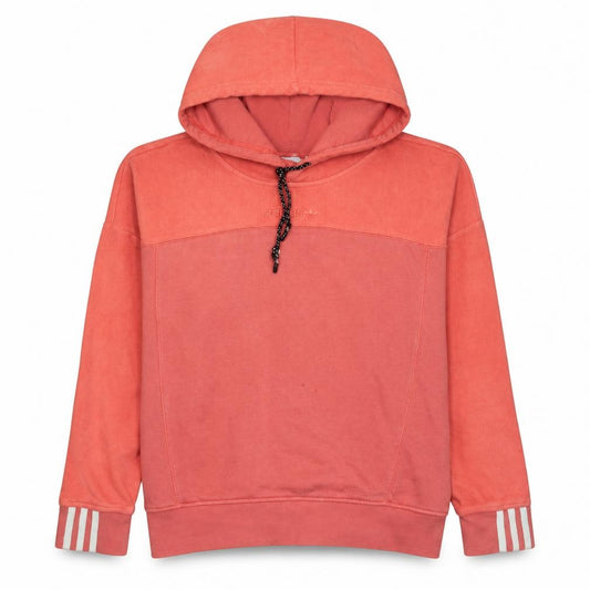 Adidas Womens Coral Hoodie Size 8 Pullover Hooded Sweatshirt