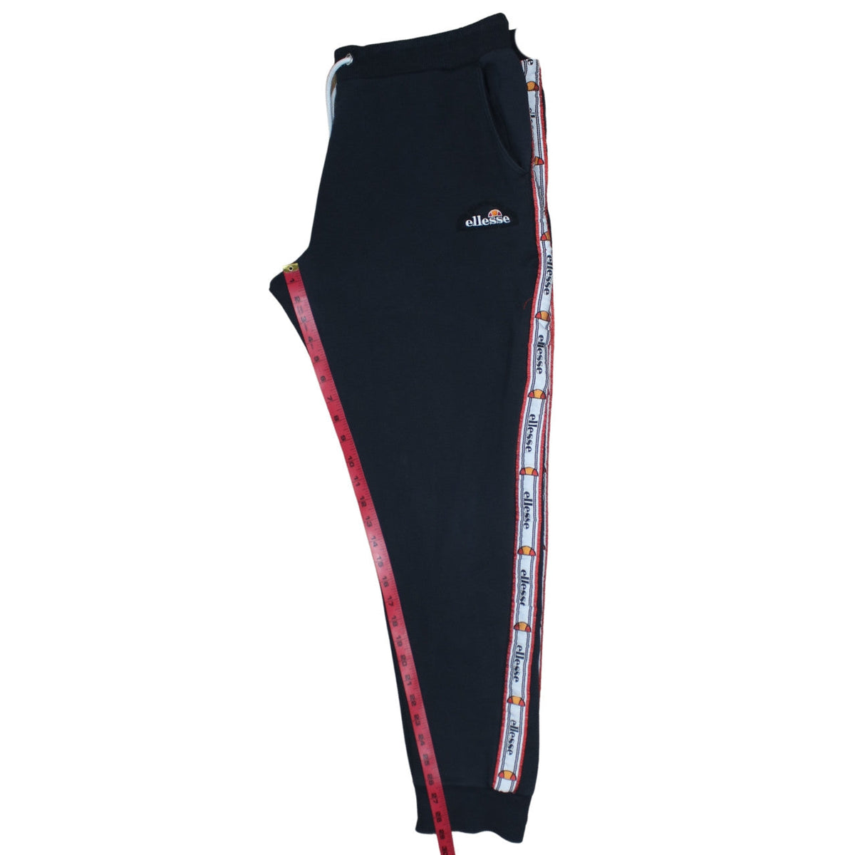Ellesse Womens Black Jogger Trousers Size 10 Elastic Waist Fleece
