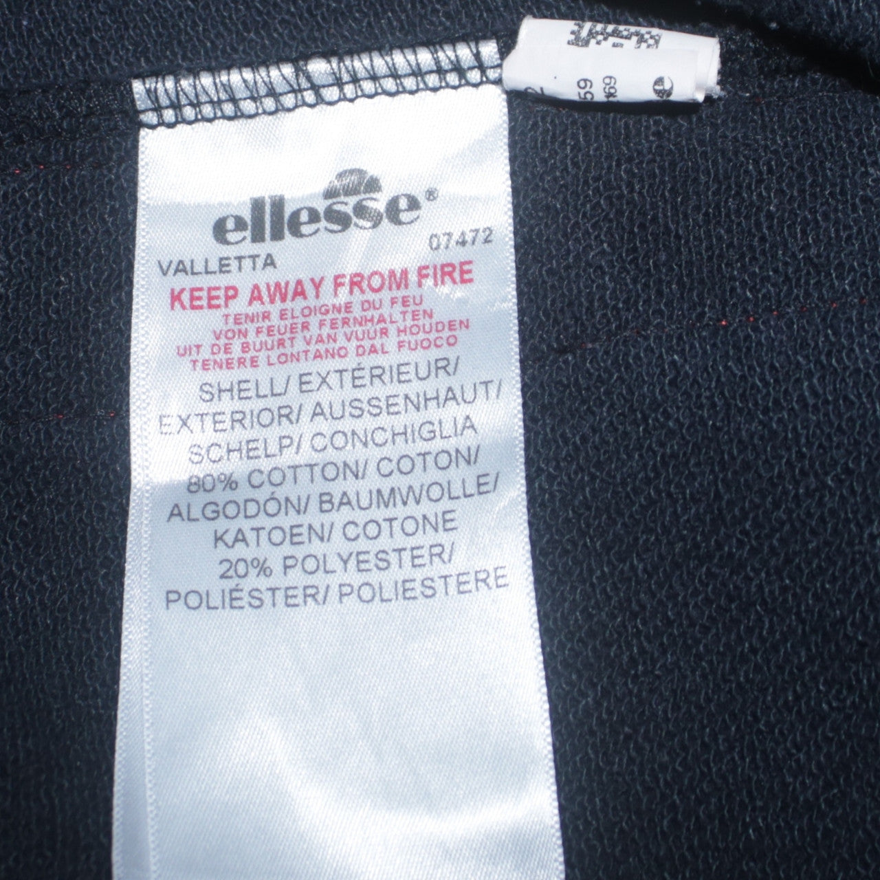 Ellesse Womens Black Jogger Trousers Size 10 Elastic Waist Fleece