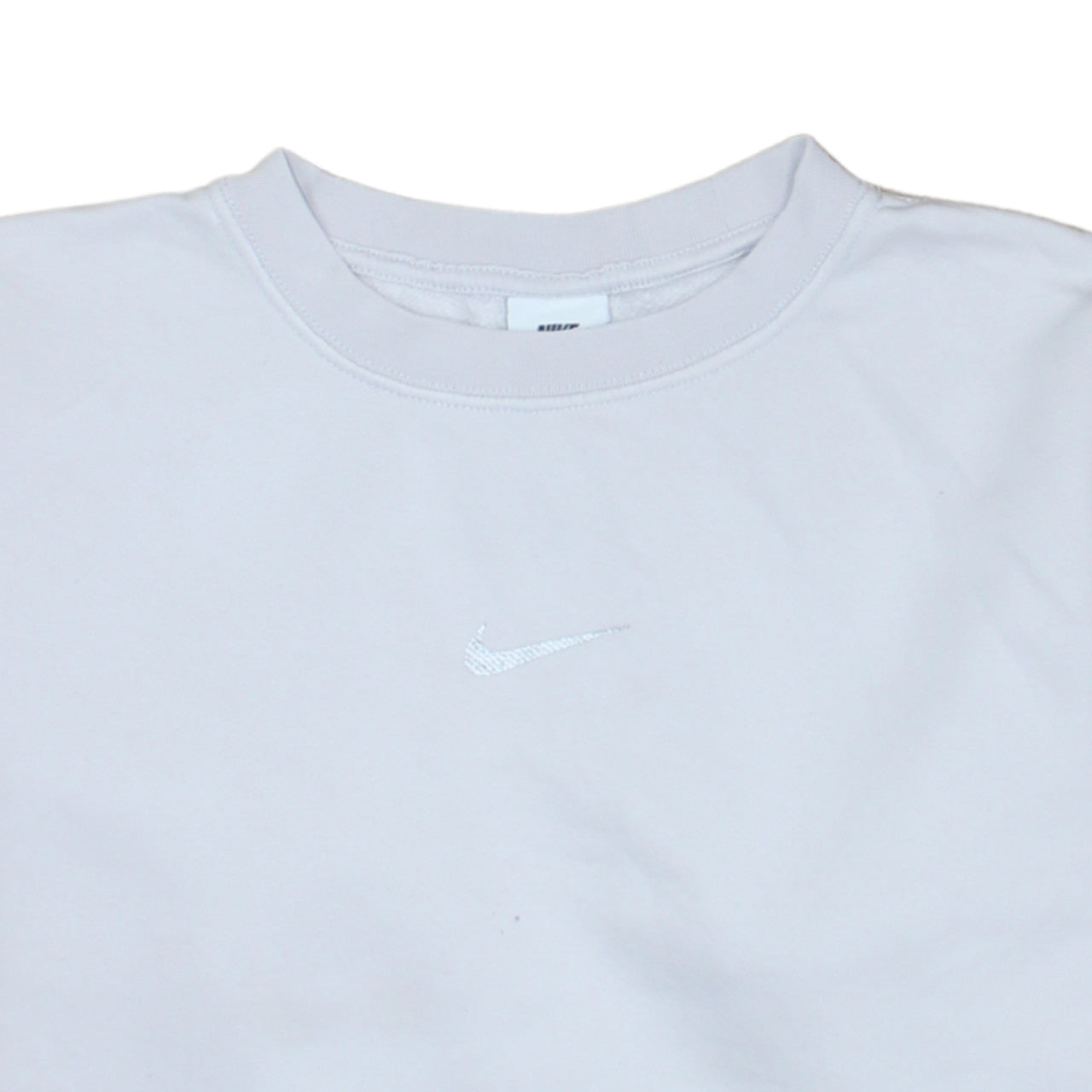 Nike Women’s Beige & White Colourblock Loose Fit Sweatshirt Size S