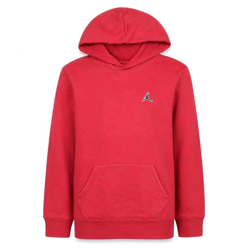 Jordan Boys Red Pullover Hoodie 12-13 Years Classic Fleece Jumpman Logo