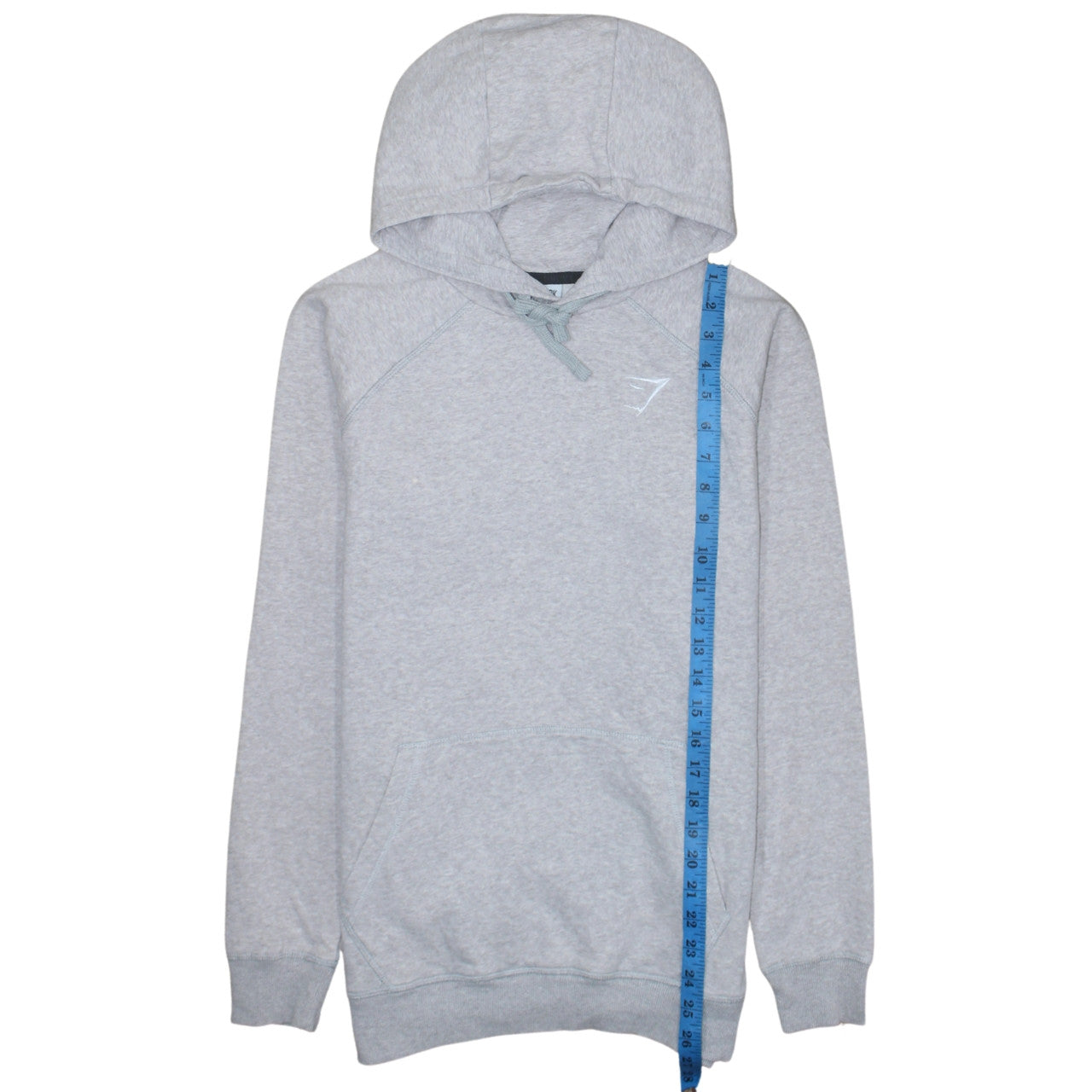 Gymshark Men's Grey Pullover Hoodie Size S Regular Fit