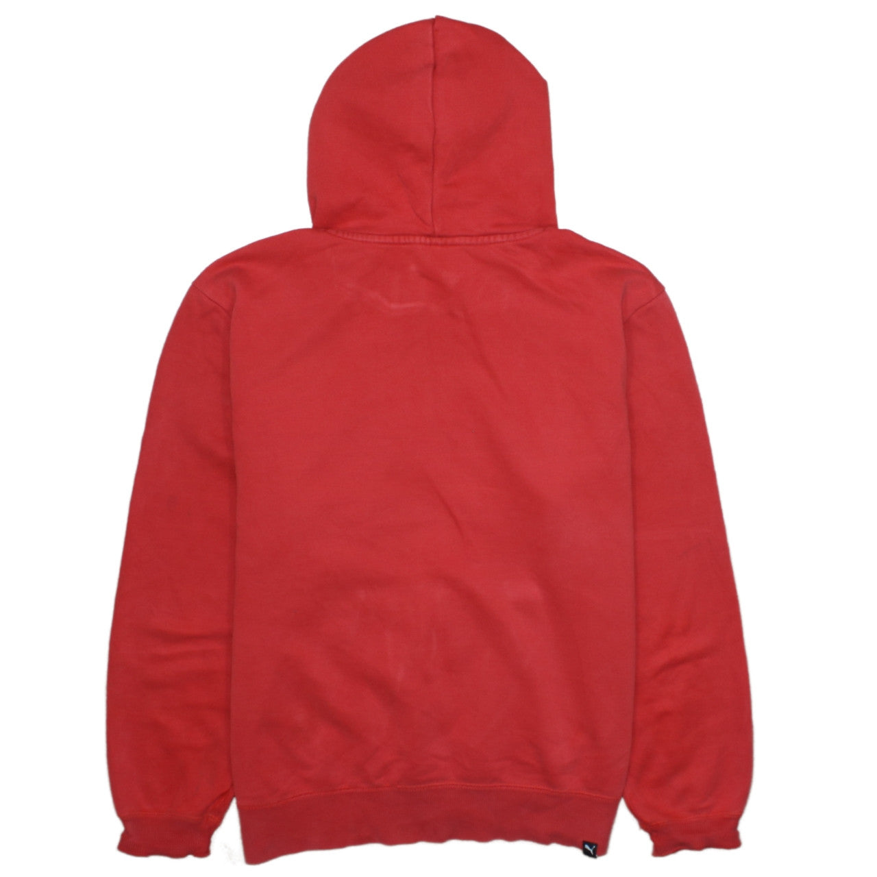 Puma Men's Red Pullover Hoodie M Logo Graphic Sportswear