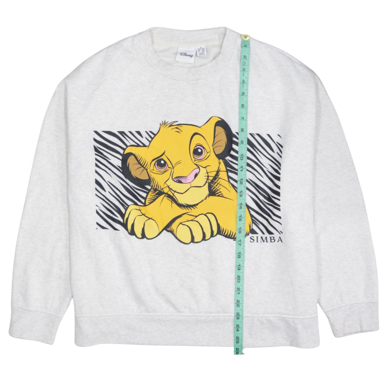 Disney Women’s Grey Simba Sweatshirt XL Lion King Graphic Pullover
