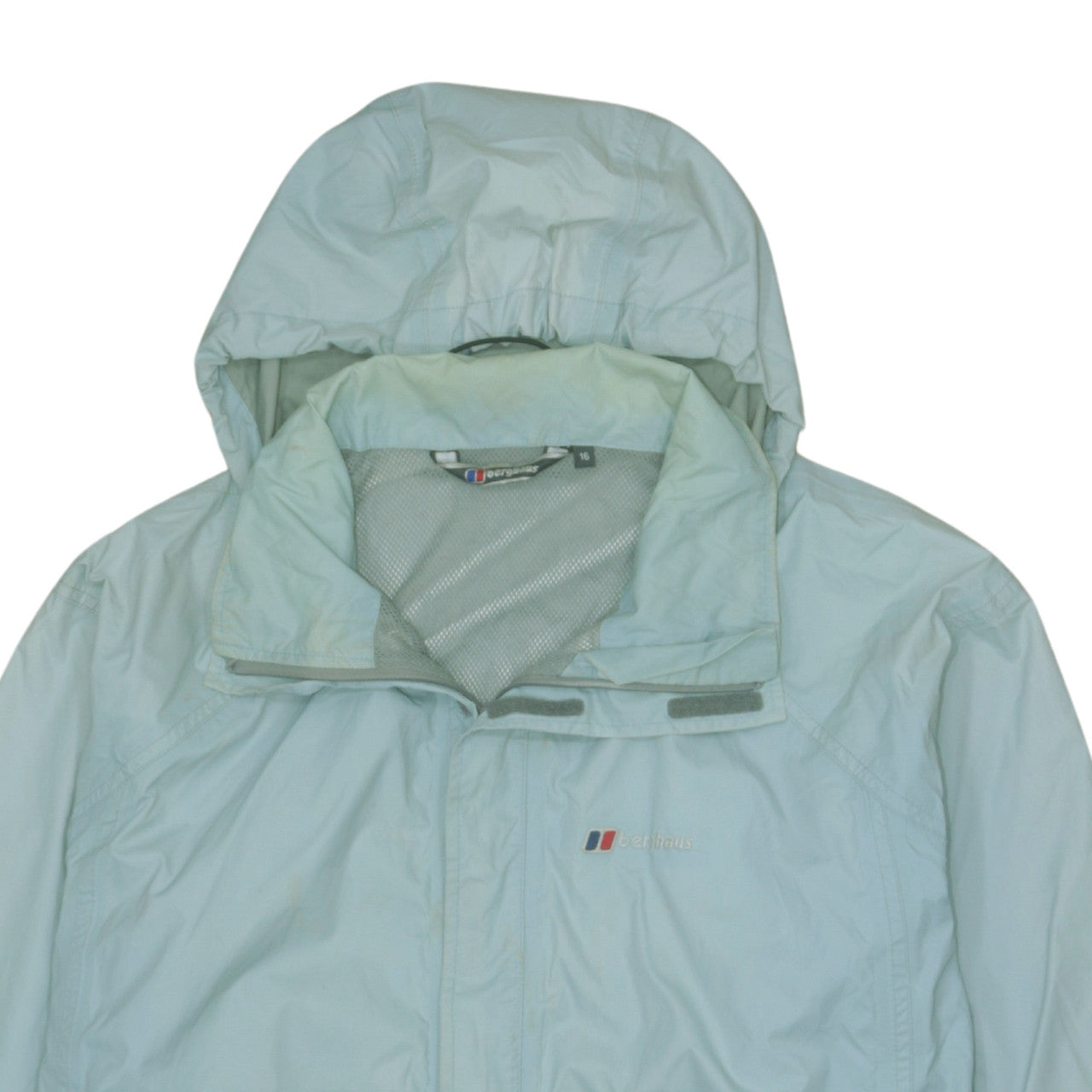 Berghaus Womens Blue Waterproof Hooded Rain Coat Jacket Size 16