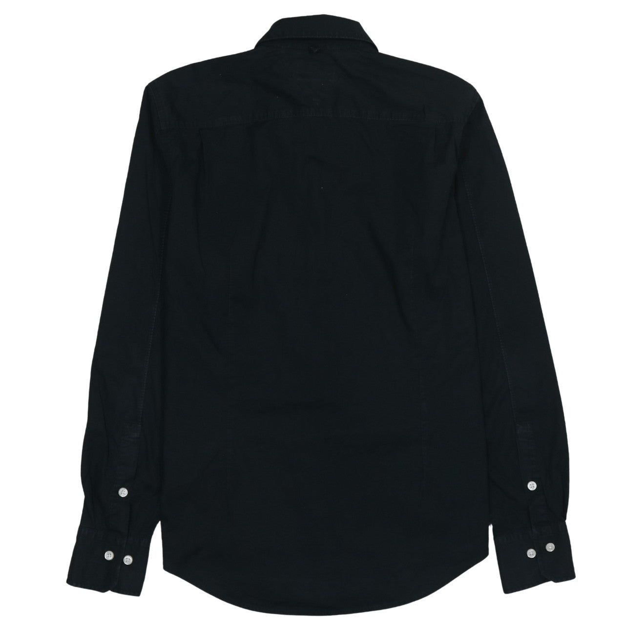 Tommy Hilfiger Men Black Long Sleeve Regular Fit Button-Up Shirt M