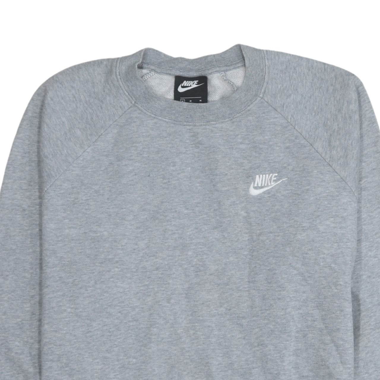 Nike Men's Grey Crew Neck Logo Sweatshirt M Regular Fit