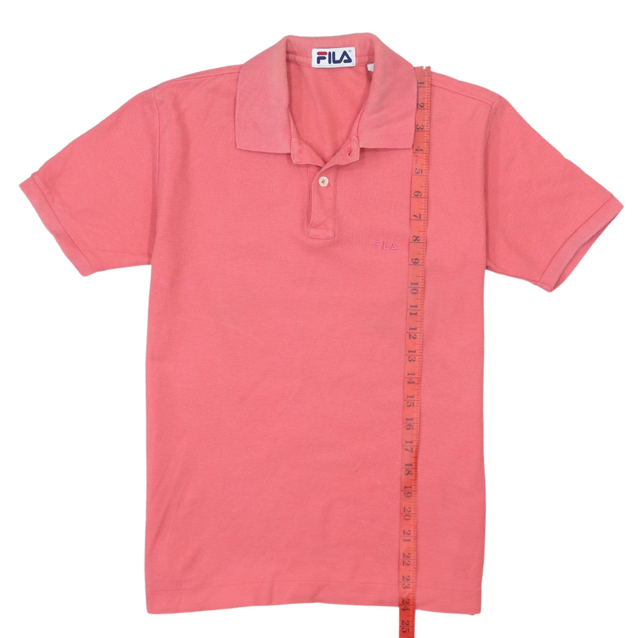 Fila Pink Cotton Short Sleeve Polo Shirt Teens Size 152