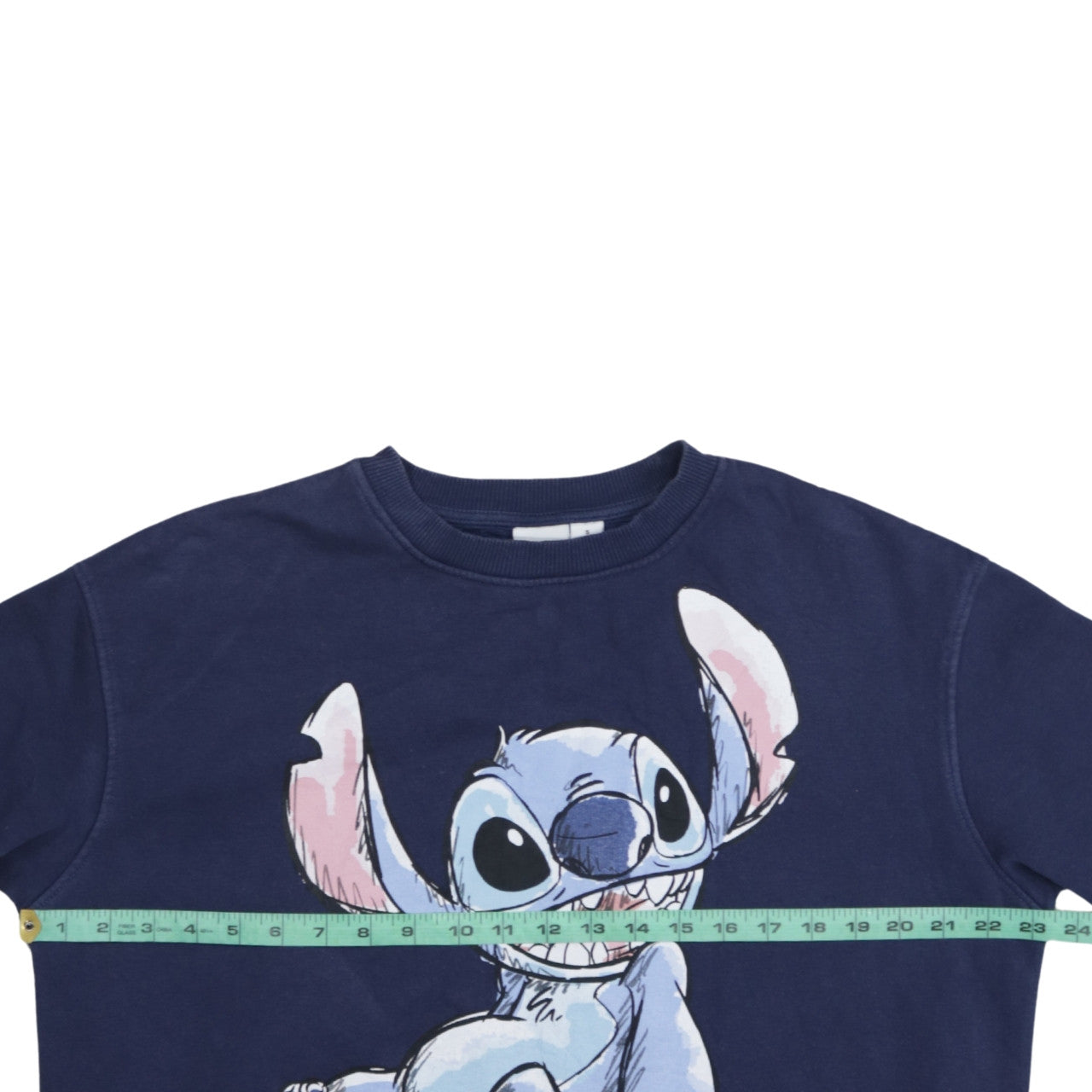 Disney Primark Women Navy Blue Stitch Sweatshirt Size S 10/12