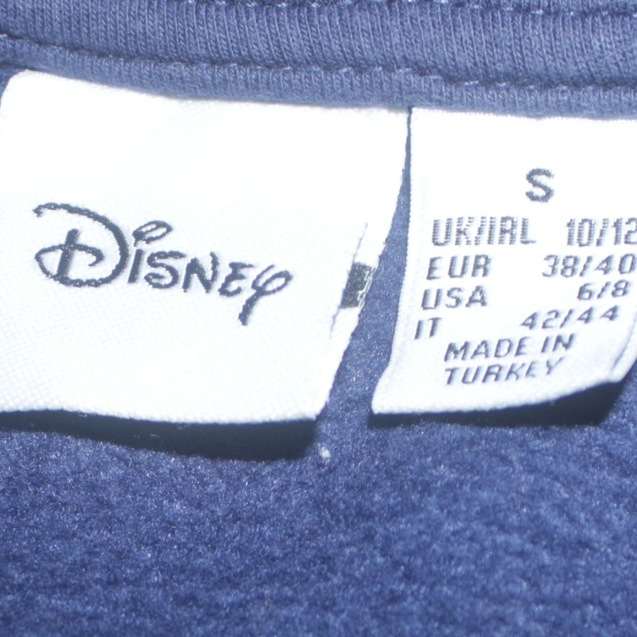 Disney Primark Women Navy Blue Stitch Sweatshirt Size S 10/12