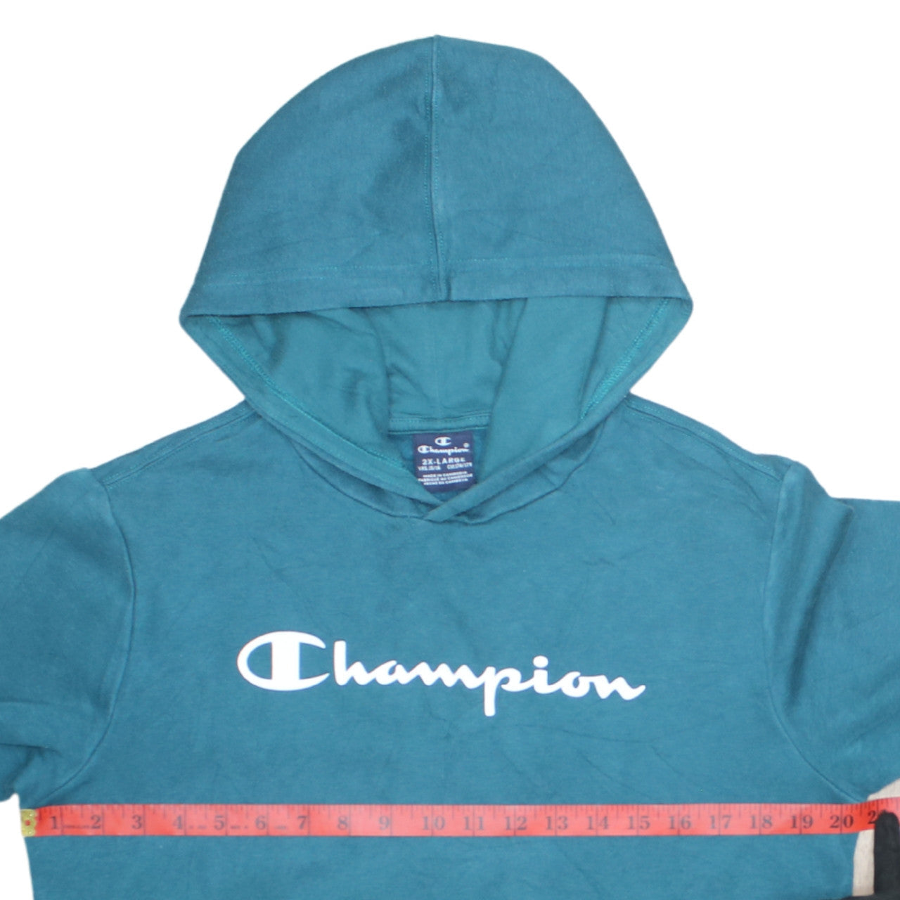 Champion Boys Teal Pullover Hoodie 2XL 15-16 Years Cotton Blend