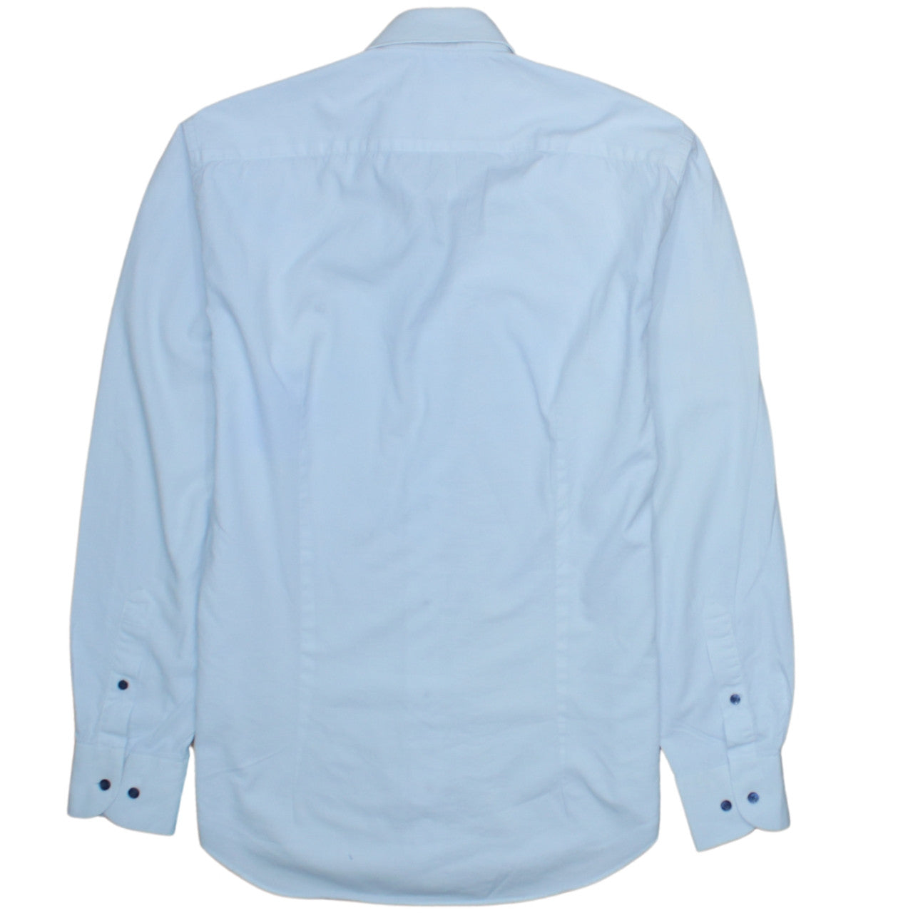 Tommy Hilfiger Men's Blue Regular Fit Long Sleeve Button-Up Shirt