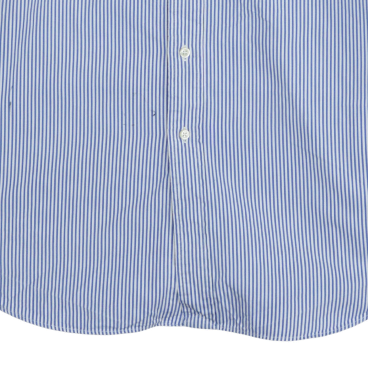 Ralph Lauren Men's Blue Striped Classic Fit Cotton Button-Up Shirt XL