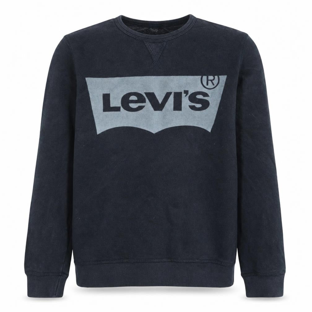 Levi's Black Graphic Logo Crew Neck Teens 14 Cotton Sweatshirt
