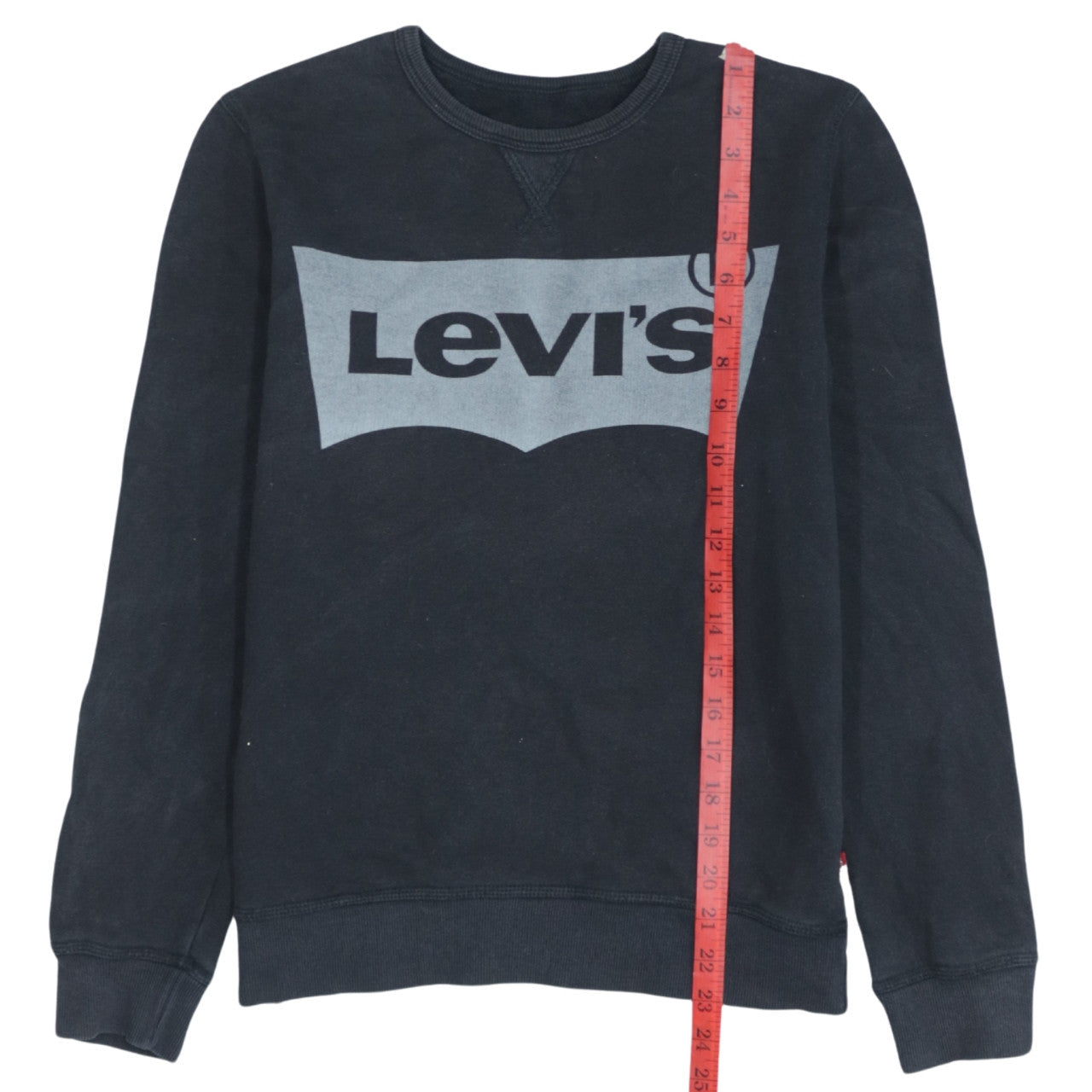 Levi's Black Graphic Logo Crew Neck Teens 14 Cotton Sweatshirt