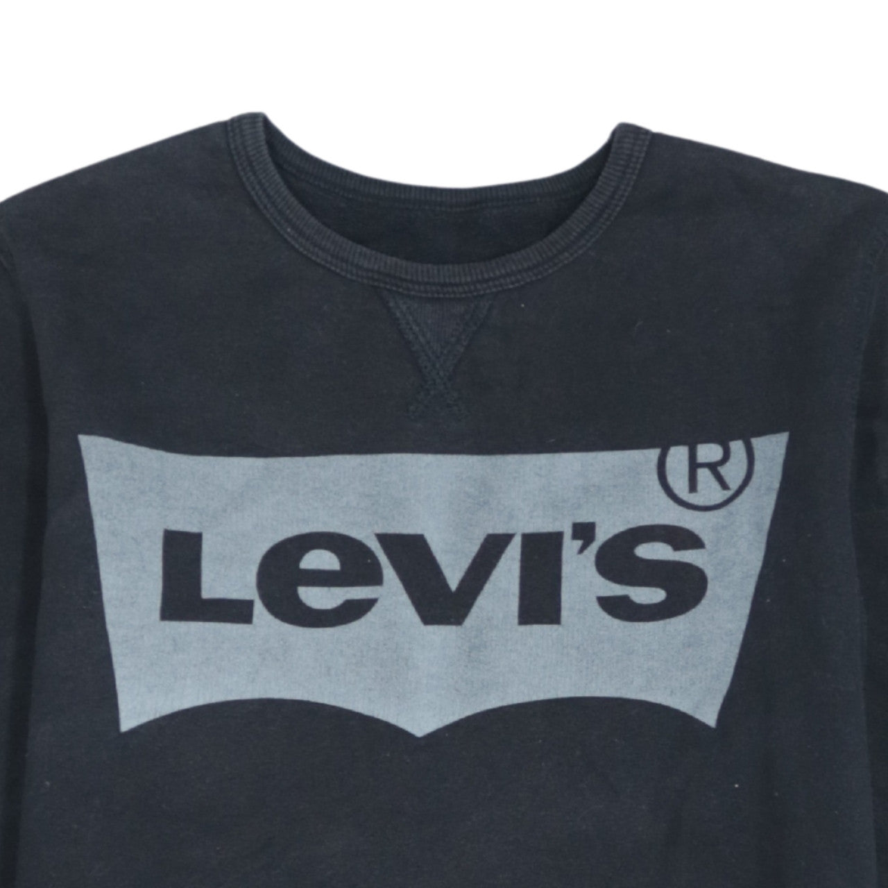 Levi's Black Graphic Logo Crew Neck Teens 14 Cotton Sweatshirt
