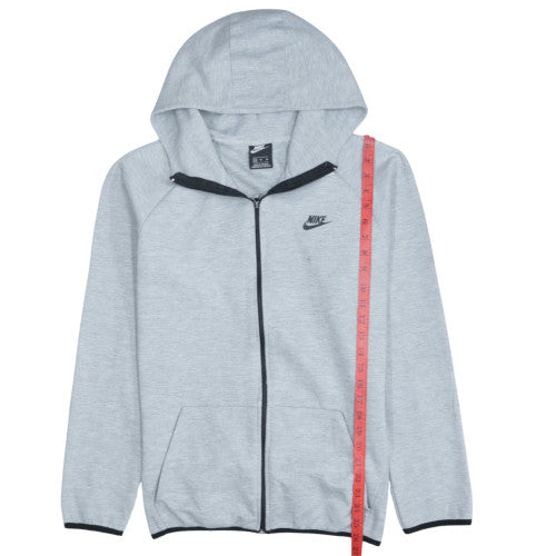 Nike Mens Grey Full Zip Hoodie XL Lightweight Sportswear