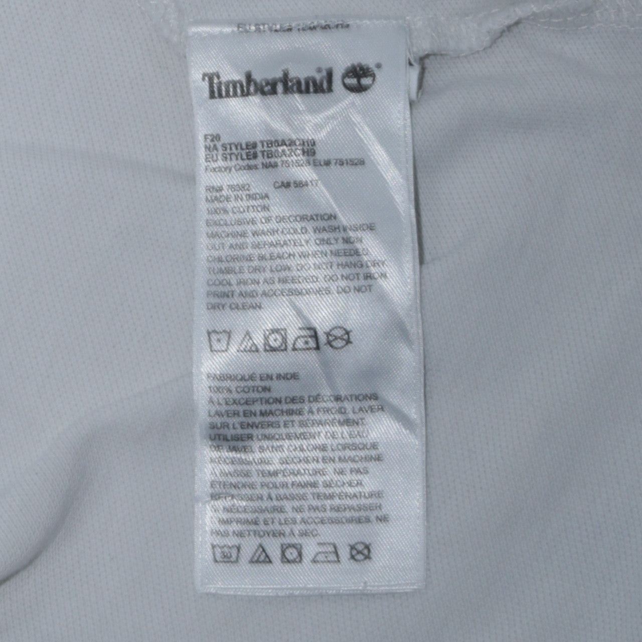 Timberland Men's White Cotton Regular Fit XL Polo Shirt