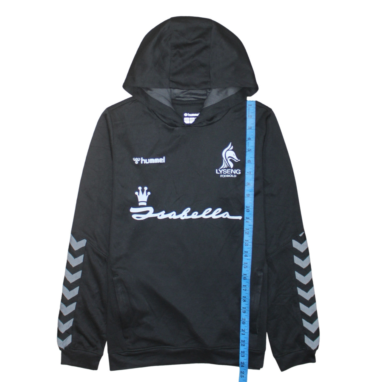 Hummel Boys Black 14 Years Pullover Hoodie Sweatshirt Football Top