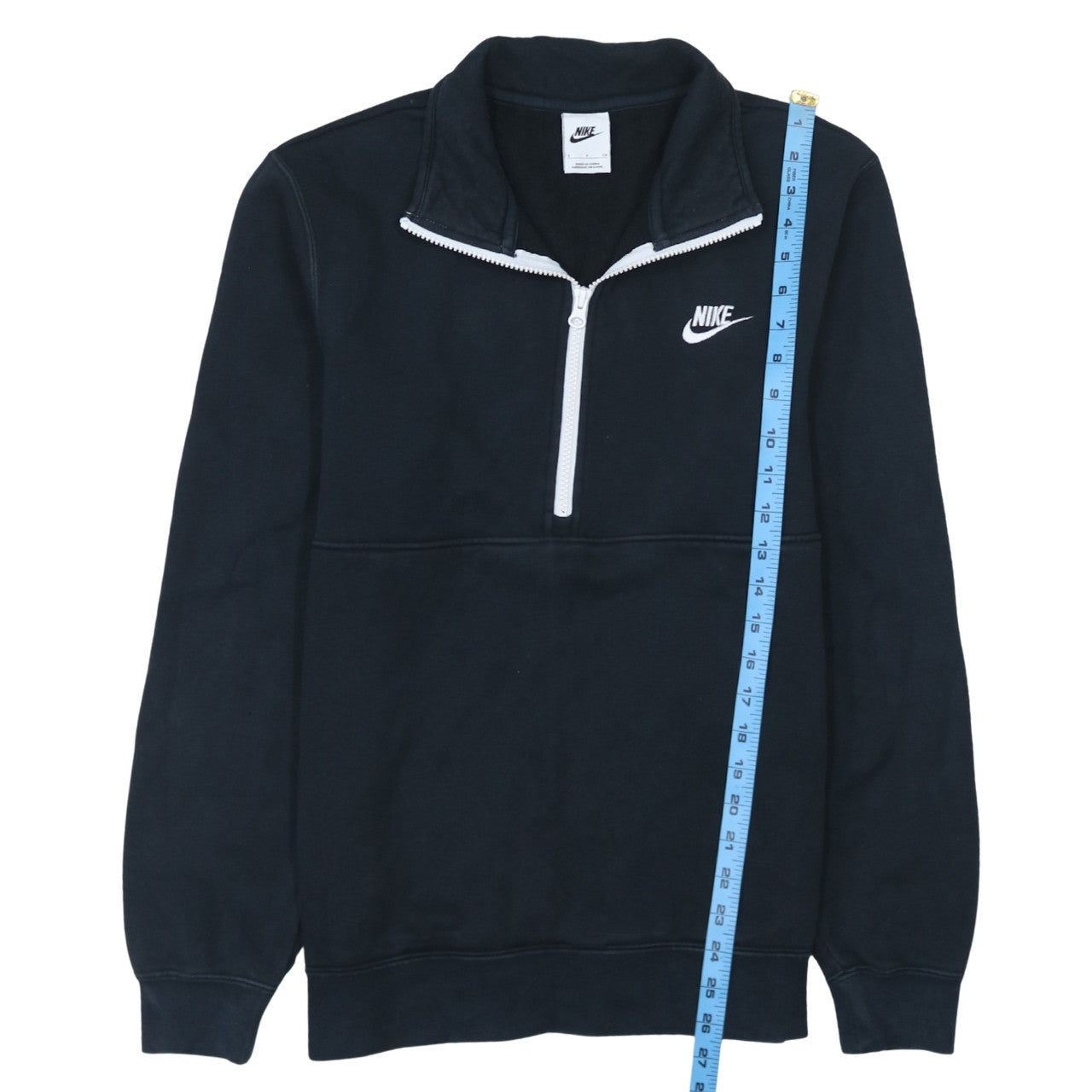 Nike Men's Black Small 1/2 Zip Sweatshirt Fleece Pullover