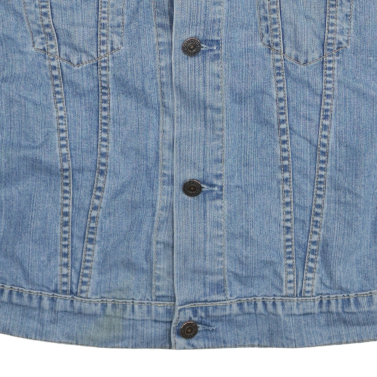 Levi Strauss & Co Blue Denim Sleeveless Waistcoat Men's S Vintage Style