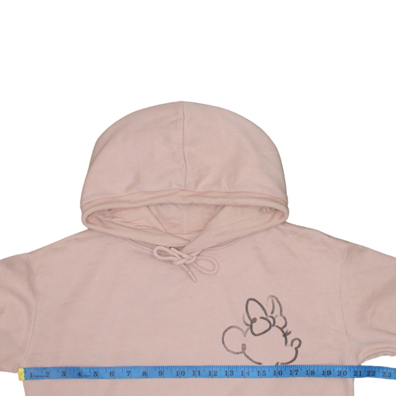 Disney Primark Womens Pink XS Pullover Hoodie with Minnie Outline