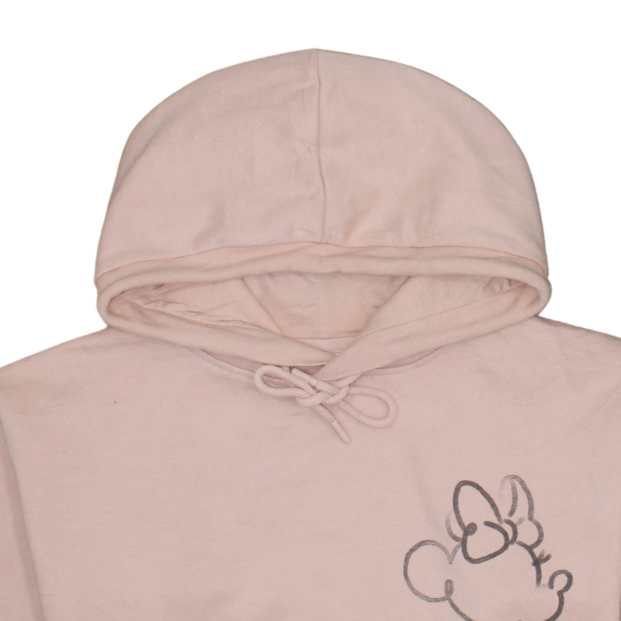 Disney Primark Womens Pink XS Pullover Hoodie with Minnie Outline