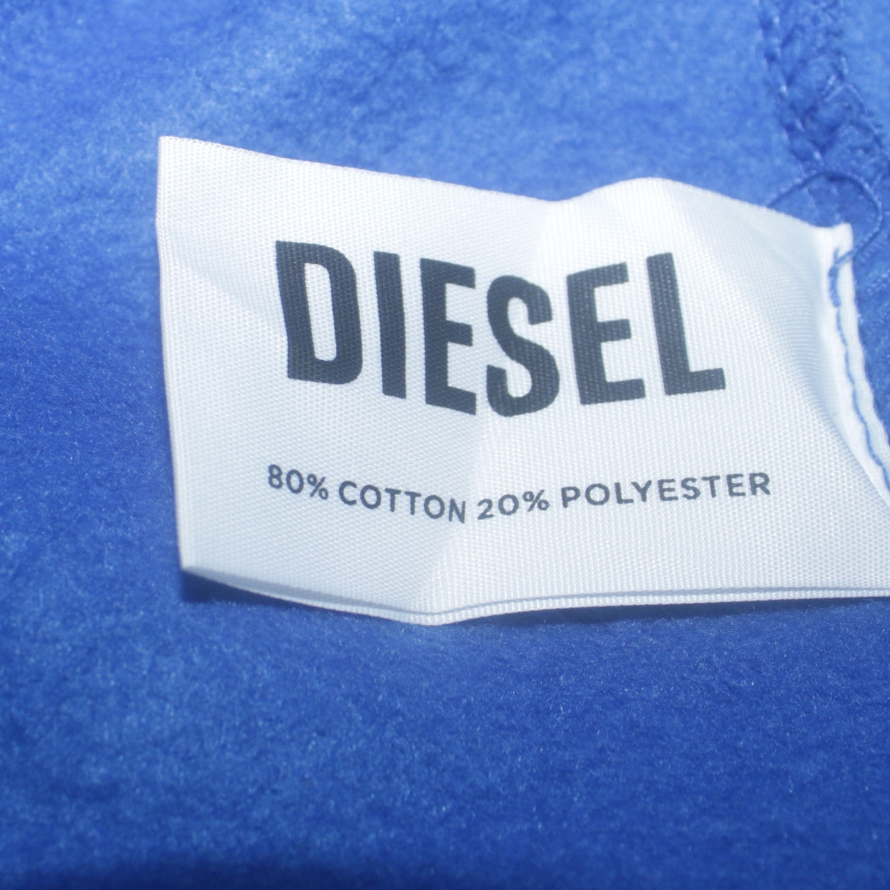 Diesel Mens Blue XS Pullover Hoodie Leisure Club Logo Fleece
