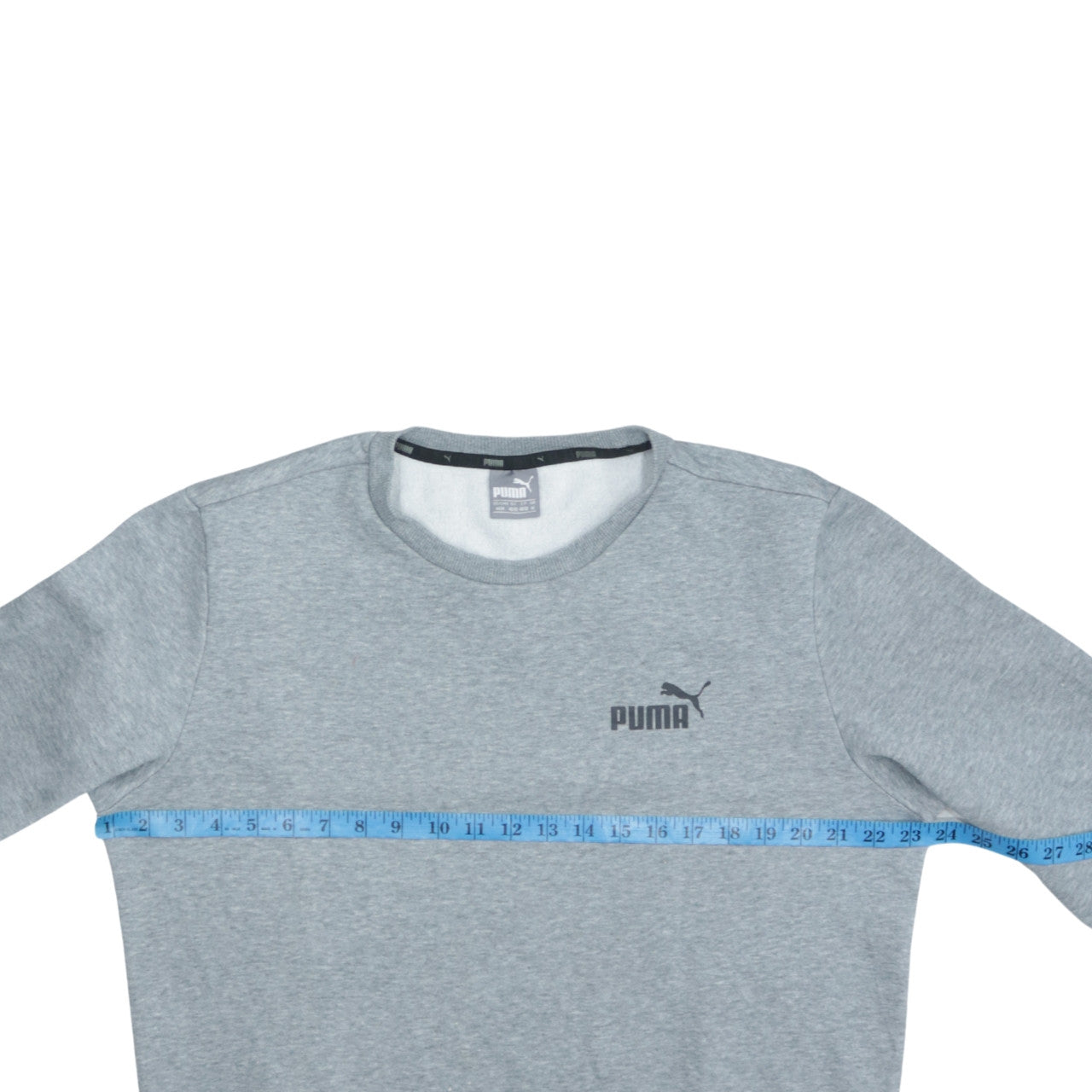 Puma Men's Grey Crew Neck Pullover Sweatshirt Size M