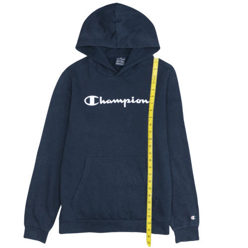 Champion Boys Navy Blue Pullover Hoodie Size 15-16 Years 2XL Graphic Logo