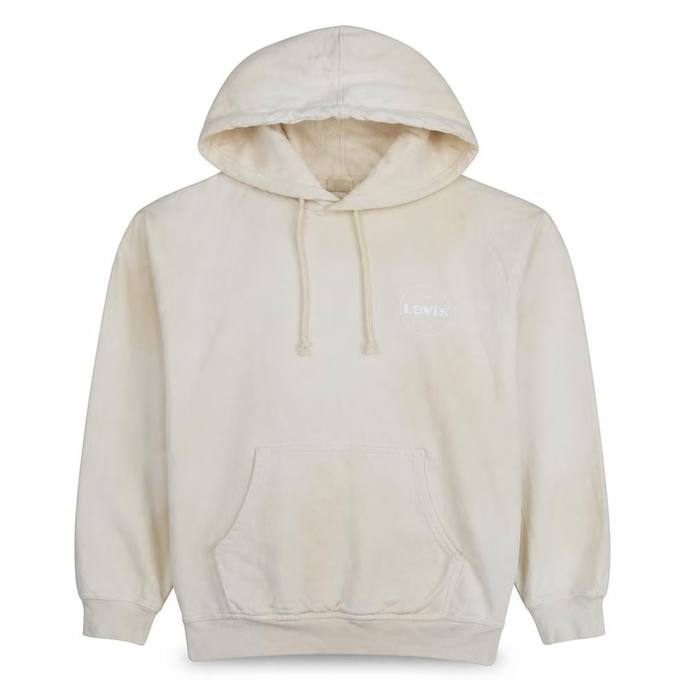 Levi's Men's Beige Pullover Hoodie XS Regular Fit Fleece Sweatshirt