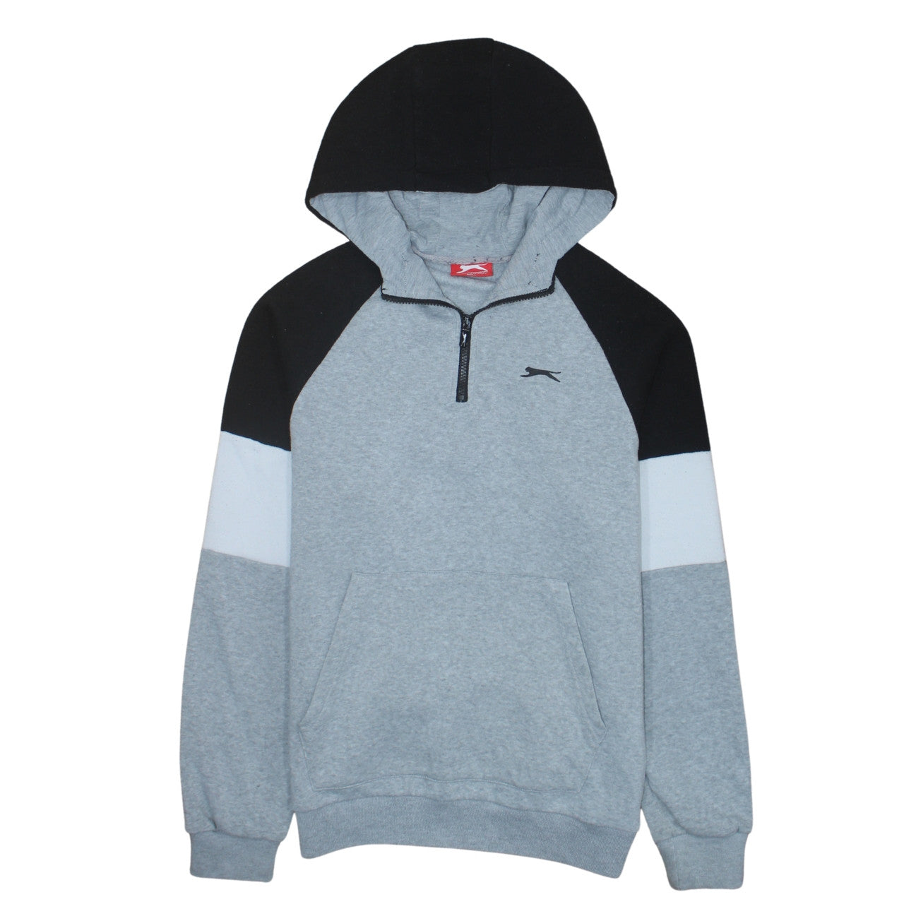 Slazenger Men's Grey 1/2 Zip Hoodie M Regular Fit Sportswear
