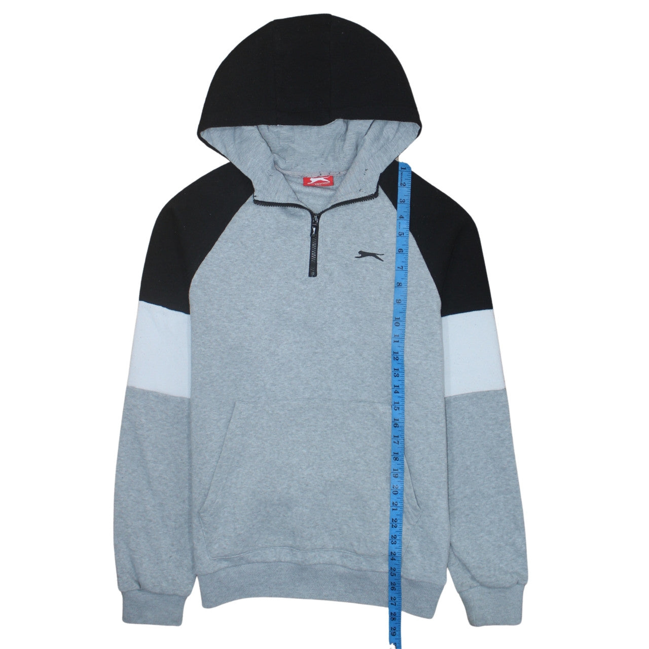 Slazenger Men's Grey 1/2 Zip Hoodie M Regular Fit Sportswear