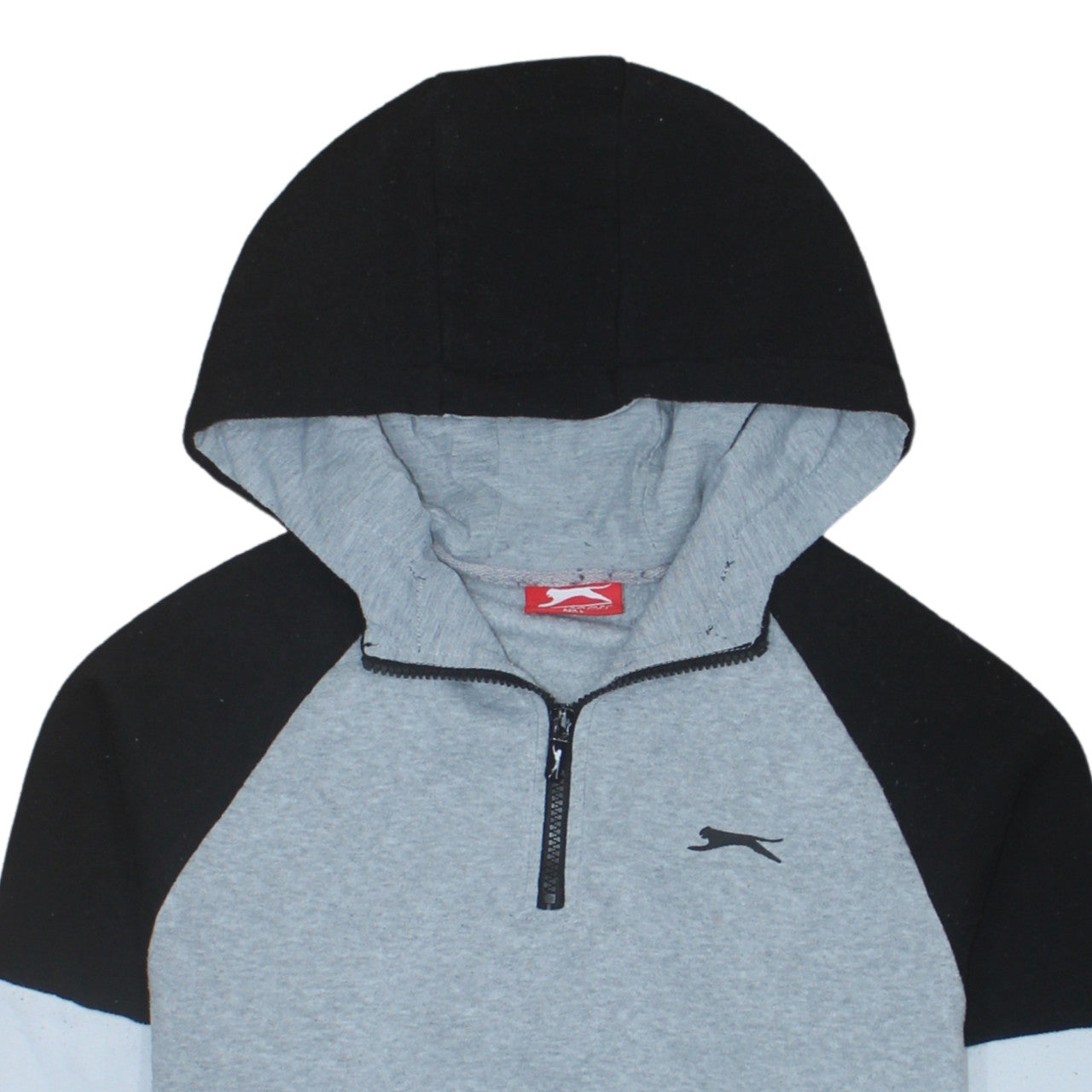 Slazenger Men's Grey 1/2 Zip Hoodie M Regular Fit Sportswear