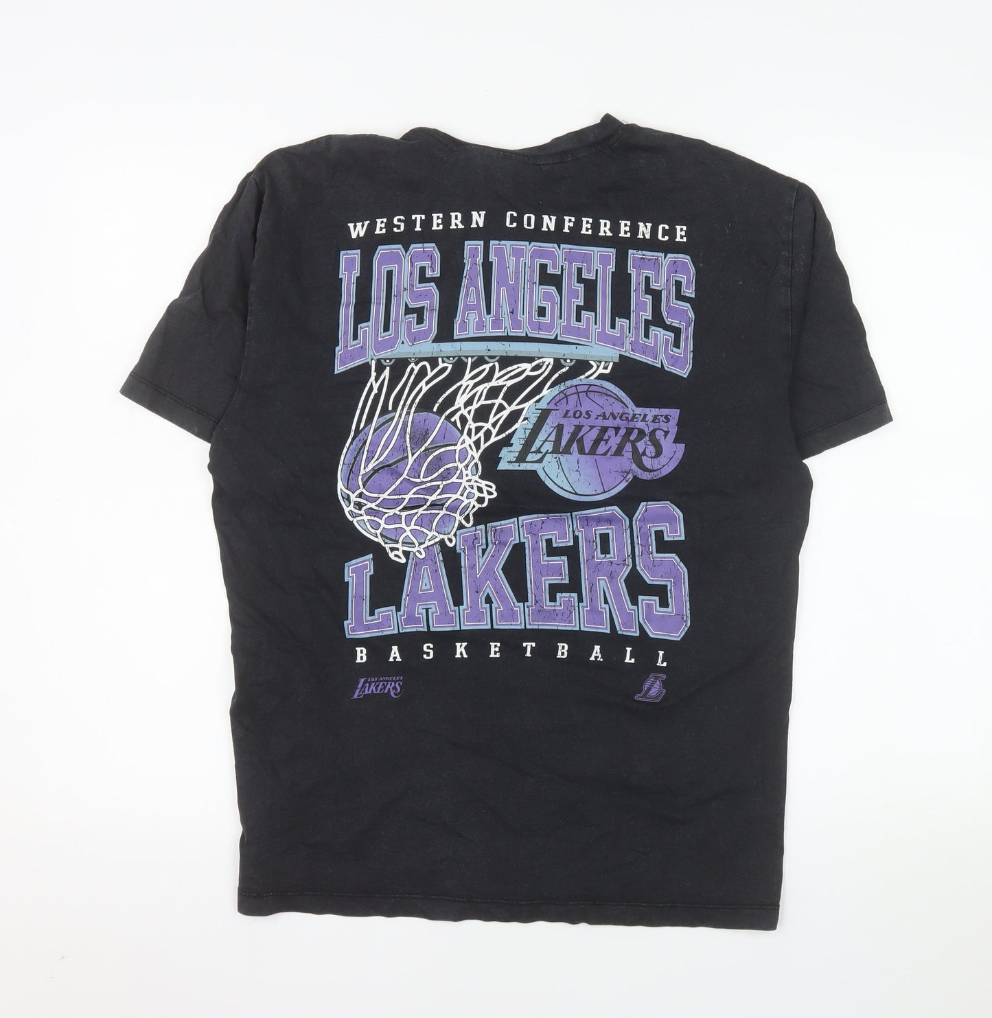 NBA Los Angeles Lakers Men's Black XS Graphic Basketball T-Shirt