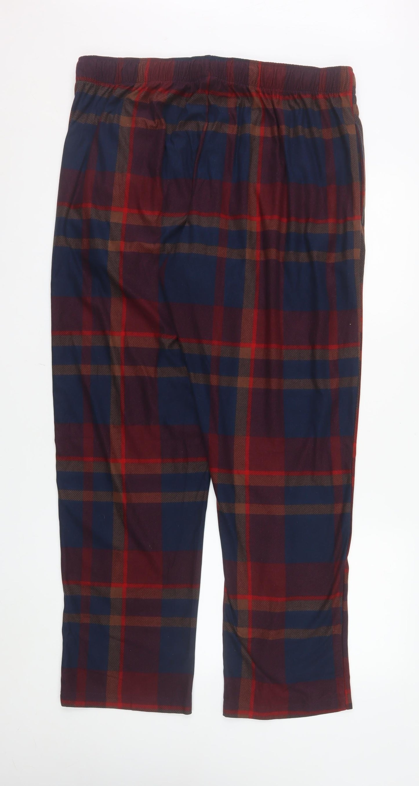 Next Men's Blue & Red Check Pyjama Pants XL Regular Fit