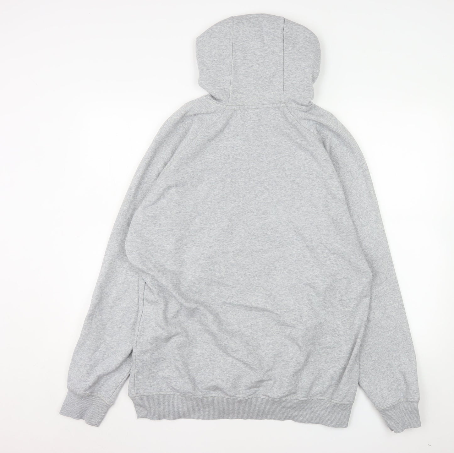 Gymshark Men Grey Pullover Hoodie XL Fleece Cotton Blend
