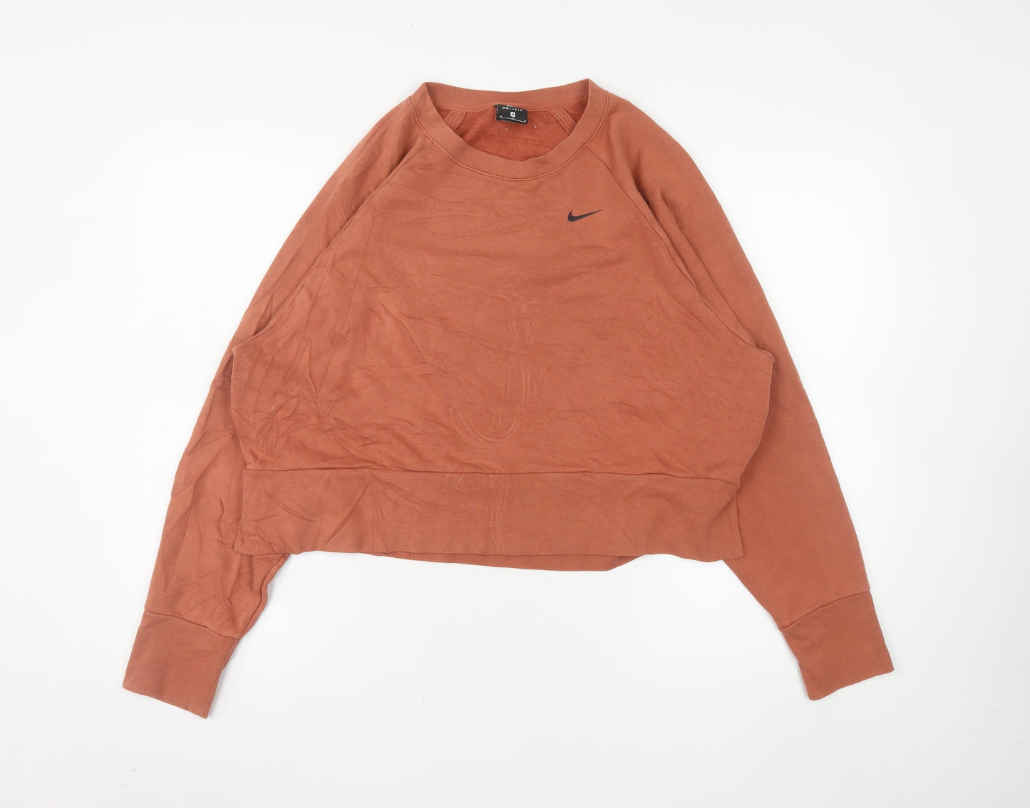 Nike Dri-FIT Rust Orange Women's M Pullover Sweatshirt