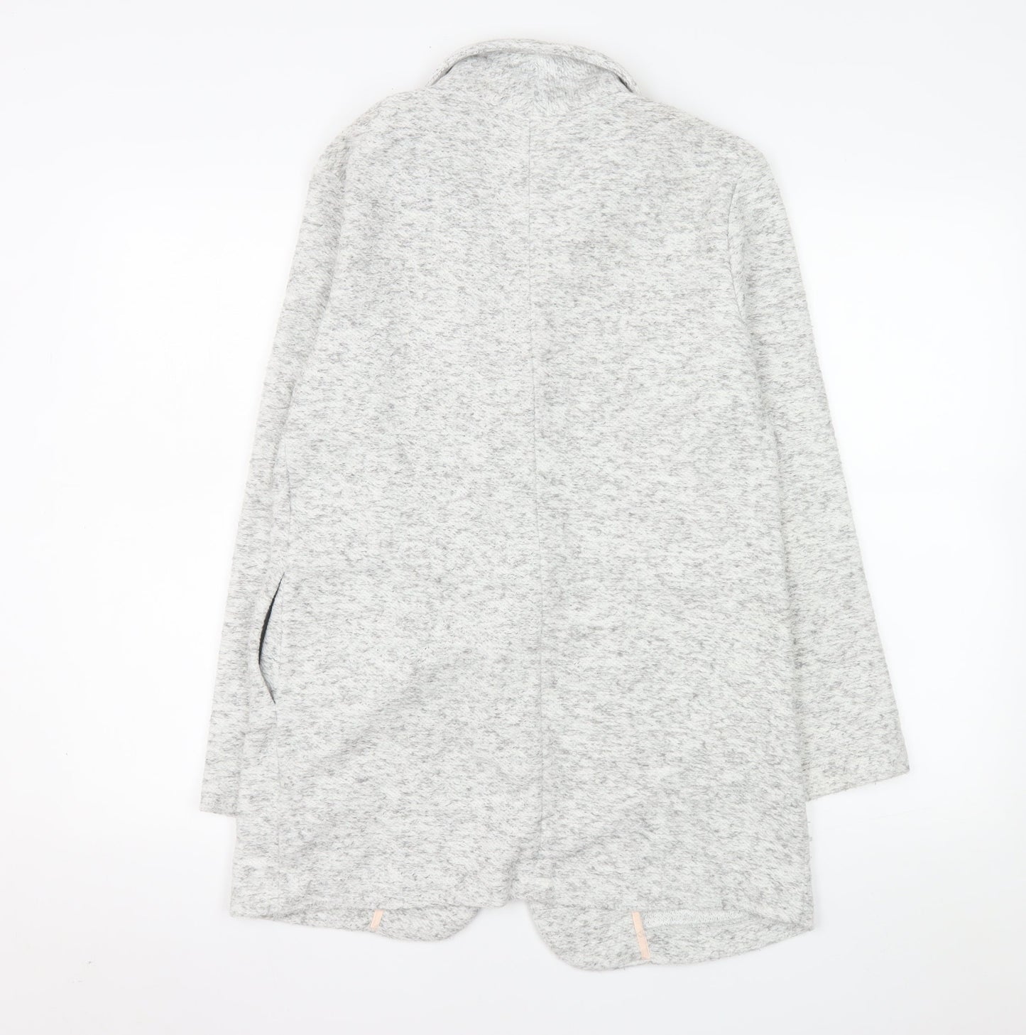 Miss Selfridge Women’s Grey Knit Mid-Length Blazer Jacket Size 6