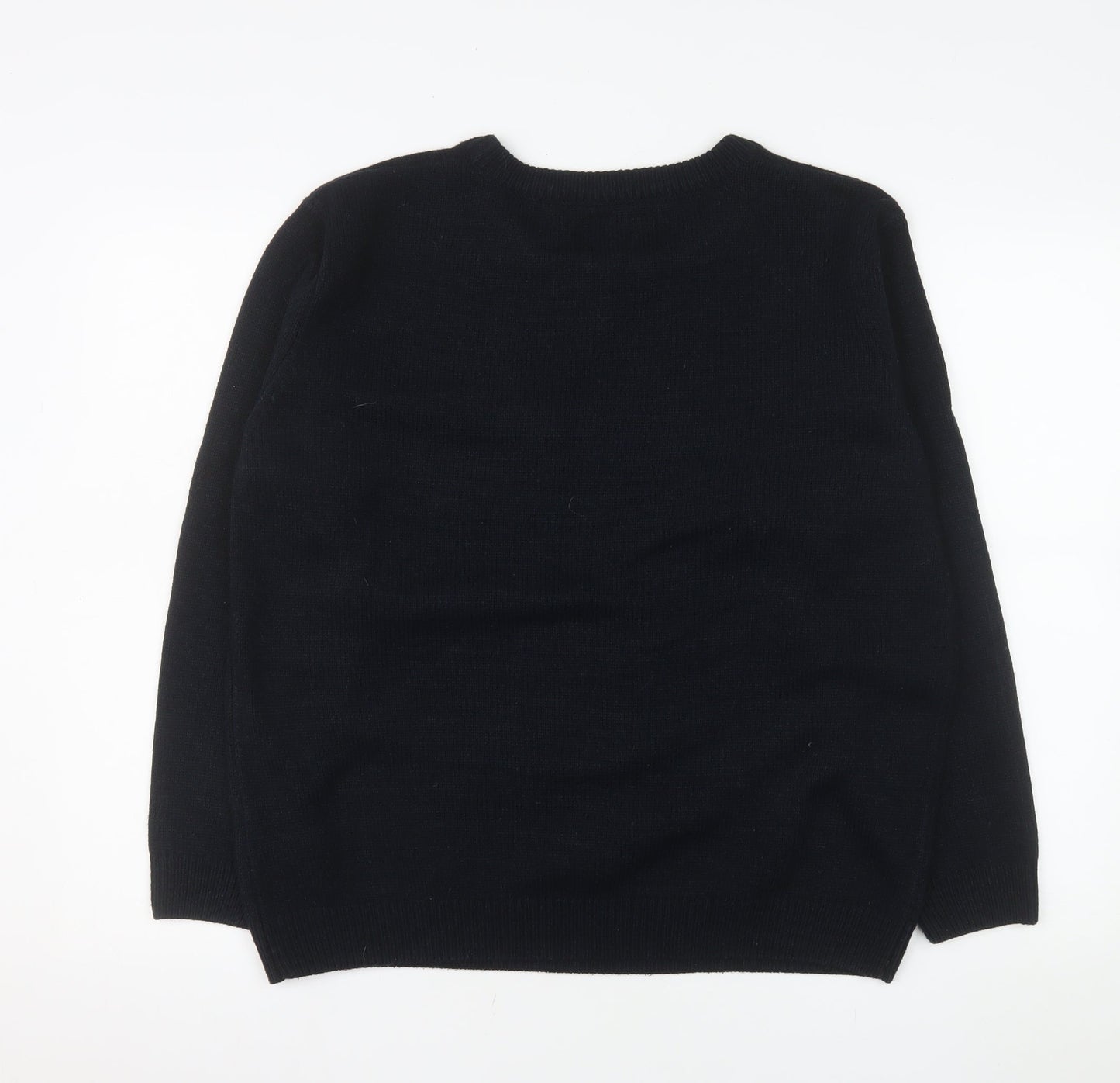 Atmosphere Women's Black Medium Christmas Gingerbread Pullover Jumper