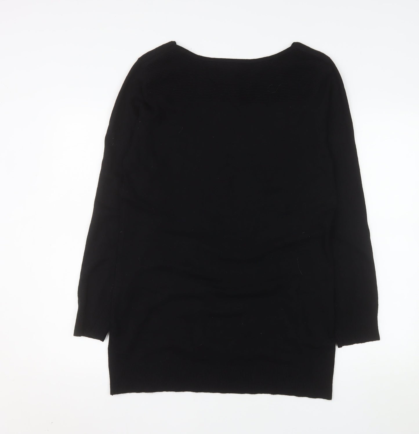 Roman Women Black Floral Sequin Pullover Jumper Size 16